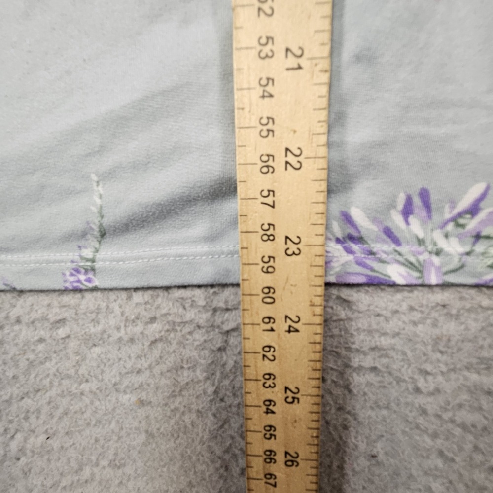 Flora Nikrooz Floral Pajama Set Women M Blue Cottagecore Lounge Pastel Sleepwear - Picture 9 of 16